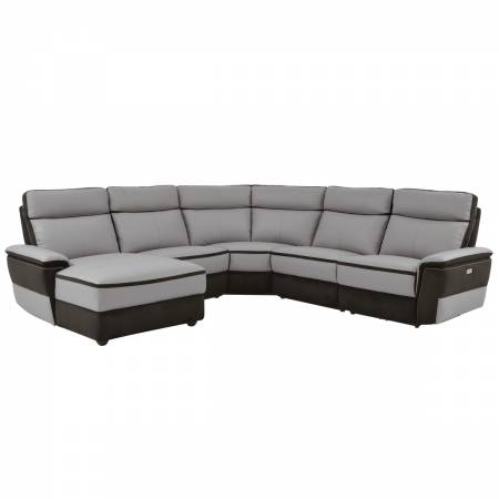 8318*5A 5-Piece Modular Power Reclining Sectional with Left Chaise