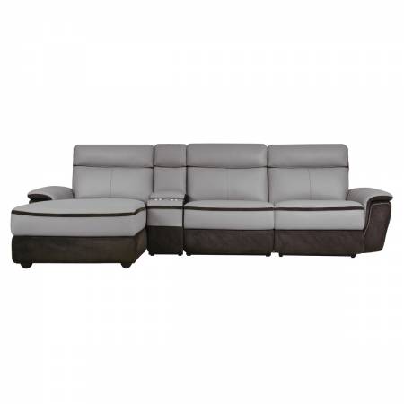 8318*45LRR 4-Piece Modular Power Reclining Sectional with Left Chaise