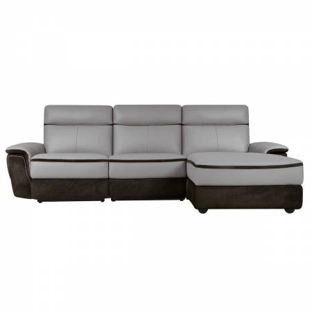 8318*3LR5R 3-Piece Modular Power Reclining Sectional with Right Chaise