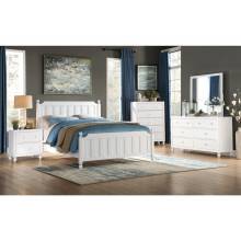 1803W-1*4 4PC SETS Queen Bed + Night Stand + Dresser + Mirror