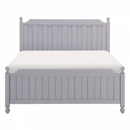 1803GY-1* Queen Bed, Gray