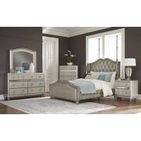 Home Source Mirrored Bedroom Furniture Chest of 4 Drawers Tallboy Tall Narrow Venetian BFW CHTVEN4CL