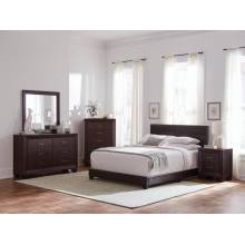 300762F-S4 4PC SETS FULL SIZE BED + DRESSER + MIRROR + NIGHTSTAND