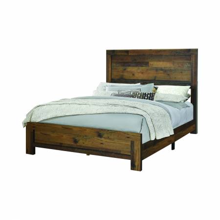 223141Q Sidney Queen Panel Bed Rustic Pine
