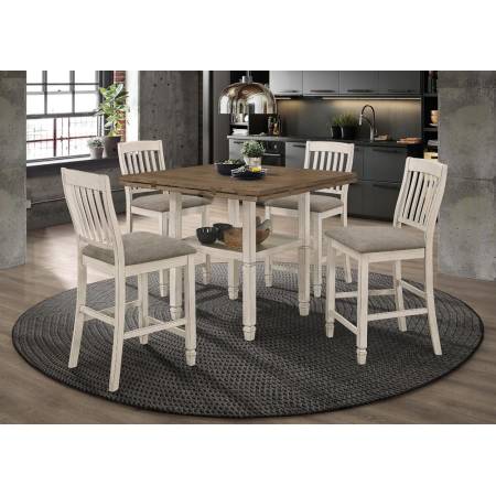 192818-S5 5PC SETS COUNTER HT TABLE + 4 COUNTER HT CHAIRS