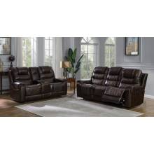 650401PP-S2 2PC SETS SOFA + LOVESEAT Dark Brown