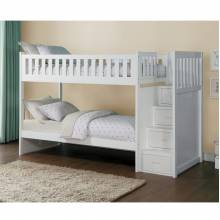 B2053SBW-1* Bunk Bed with Reversible Step Storage