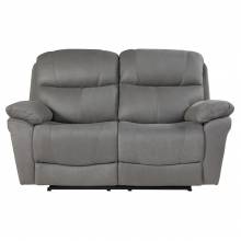9580GY-2PWH Power Double Reclining Love Seat with Power Headrests