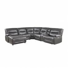 9579GRY*6LCRRPW 6-Piece Power Reclining Sectional