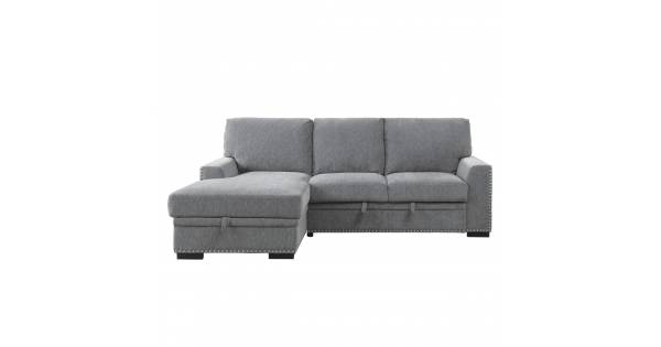 9468DG*2LC2R 2-Piece Sectional with Pull-out Bed and Left Chaise with ...