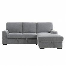 9468DG*2RC2L 2-Piece Sectional with Pull-out Bed and Right Chaise with Hidden Storage
