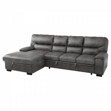 9407DG*2LC3R 2-Piece Sectional with Pull-out Bed and Left Chaise with Hidden Storage