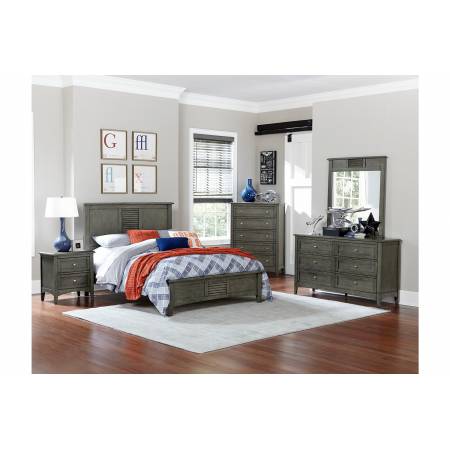 2046K-1EK*4 4PC SETS Eastern King Bed + NS + D + M