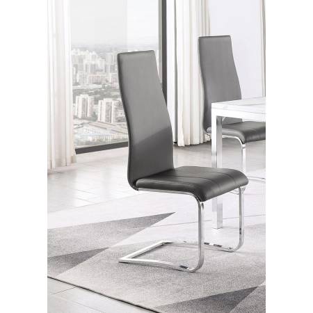 100515GRY DINING CHAIR