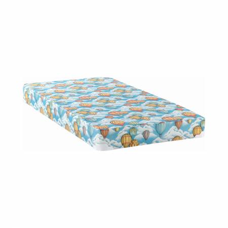 350022T 5″ Twin Balloon Foam Mattress With Wood Bunkie Blue