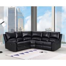 9241 - Black Sectional