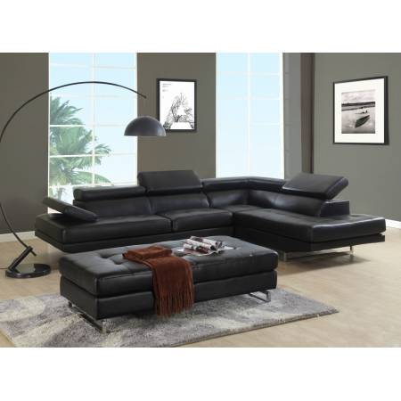 8136 - Black Sectional RAF