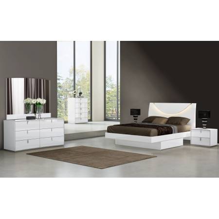 Bellagio - White 4PC SETS Eastern King Bed