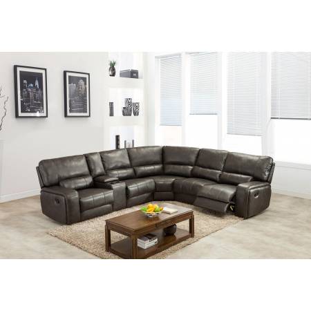 7096 - Gray Sectional