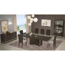 D845 - Gray 7PC SETS Dining Table + 6 Chairs