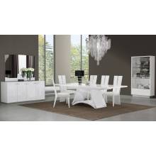 D313 - 7PC SETS Dining Table + 6 Dining Chairs