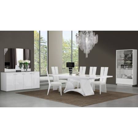 D313 - 7PC SETS Dining Table + 6 Dining Chairs