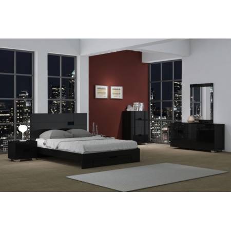 Aria - Black 4PC SETS Queen Bed