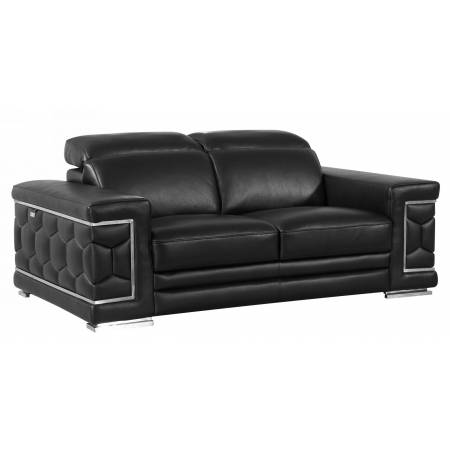 692 - Black Loveseat