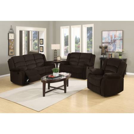 9824 - Brown 2PC SETS Sofa + Loveseat