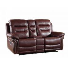 9392 - Burgundy Console Loveseat