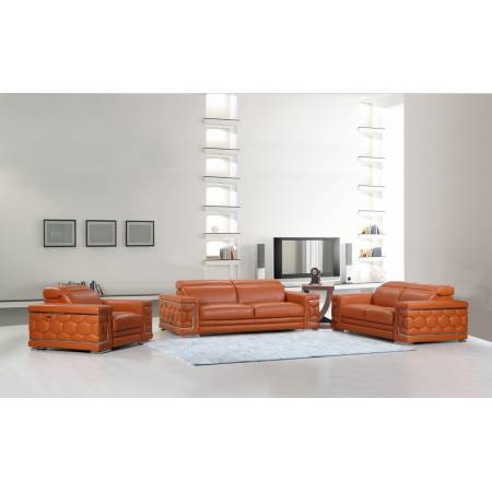 692 - Camel 2pc sets Sofa + Loveseat