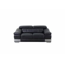 415 - Black Loveseat