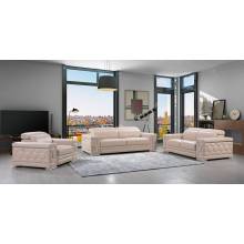 692 - Beige 2PC SETS Sofa Set + Love seat