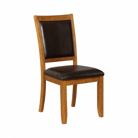 102172 Nelms Upholstered Side Chairs Deep Brown And Black