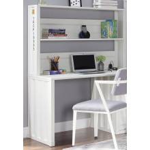 37887 Cargo White Metal Computer Desk & Hutch