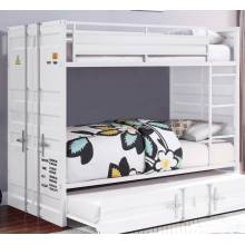 37880 Cargo White Metal Twin over Twin Bunk Bed