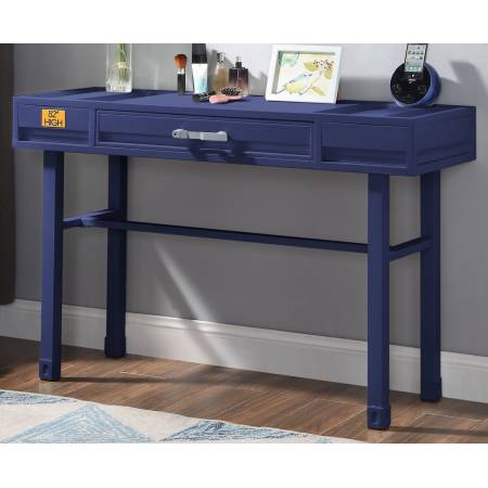 35939 Cargo Blue Finish Metal/Wood Vanity Desk