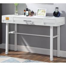 35909 Cargo White Metal/Wood Vanity Desk