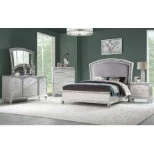 Maverick Eastern King Bed in Fabric & Platinum - Acme Furniture 21797EK