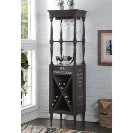 Anthony Wine Cabinet in Antique Gray - Acme Furniture 97460