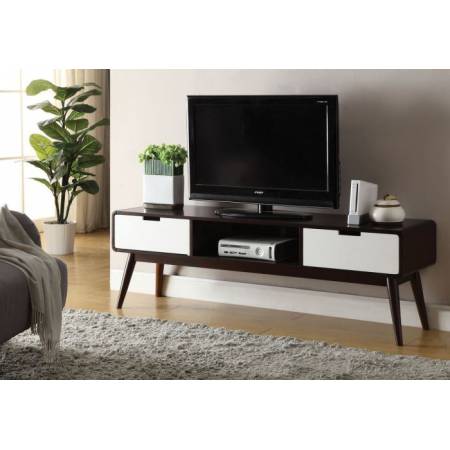 Christa TV Stand in Espresso & White - Acme Furniture 91510