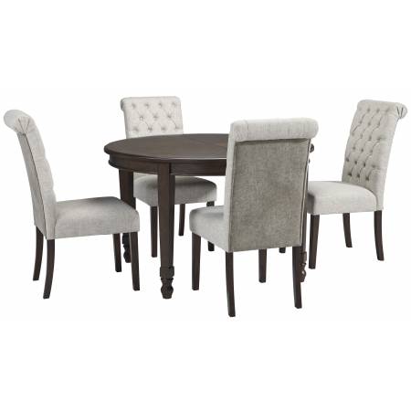 D677 Adinton 5PC SETS Oval Dining Room EXT Table + 4 Side Chairs (D677-02)