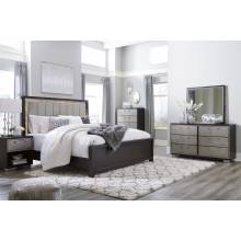 B724 Maretto 4PC SETS Queen UPH Panel Bed