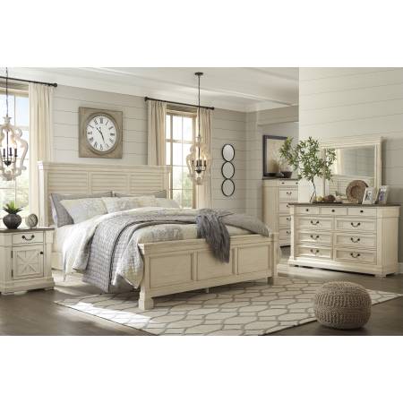 B647 Bolanburg 4PC SETS Queen Louvered Panel Bed