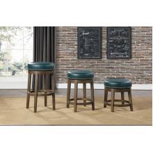 5681GEN-24 Round Swivel Counter Height Stool, Green Westby