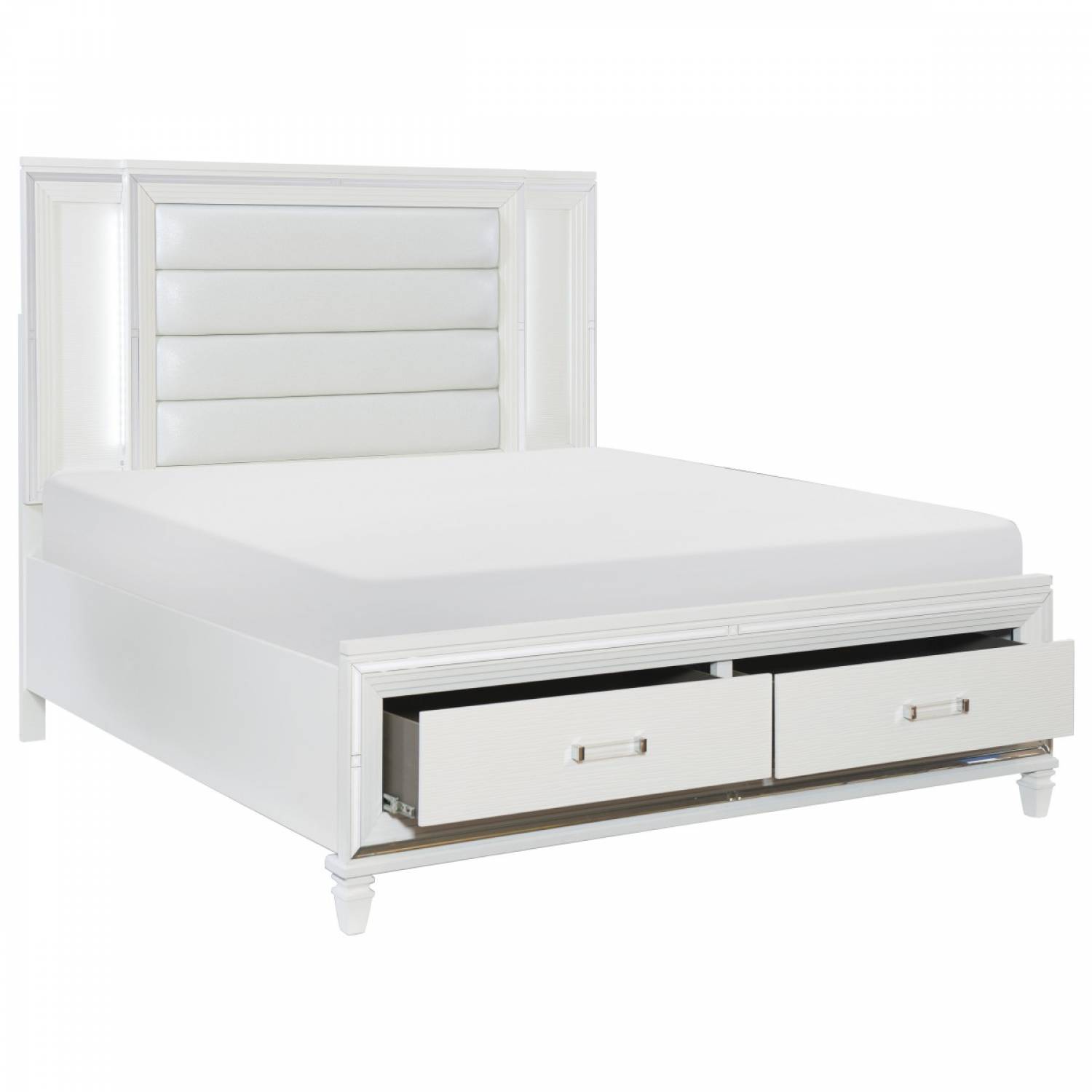 California king bed frame online with led lights