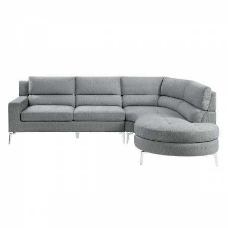 9879GY*SC 2-Piece Sectional with Right Chaise Bonita