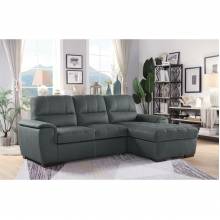9858TP*SC 2-Piece Sectional with Pull-out Bed and Hidden Storage Andes