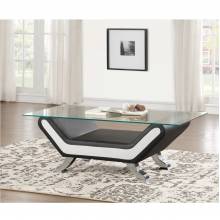 8219-30* Cocktail Table with Glass Top Veloce