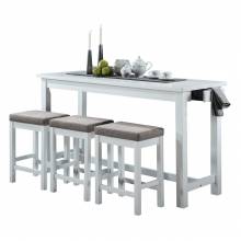 5713WT 4-Piece Pack Counter Height Set Connected
